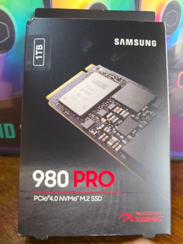 Samsung SSD 1TB - 980 PRO PCIe 4.0 NVMe M2 7.000MB/s - Novo