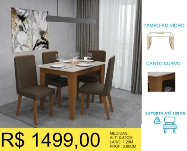CONJUNTO DE MESA A PRONTA ENTREGA