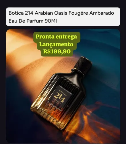 Botica 214 Arabian Oasis Fougère Ambarado 90ml