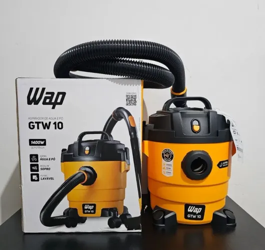 Aspirador Água e Pó WAP GTW 10 1400W 10L + Função Sopro