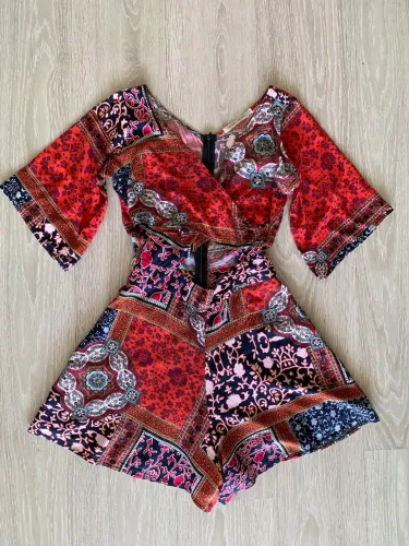Macaquinho Viscose estampado P