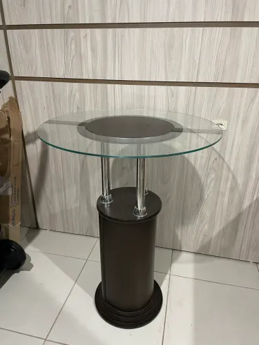 Mesa de canto vidro