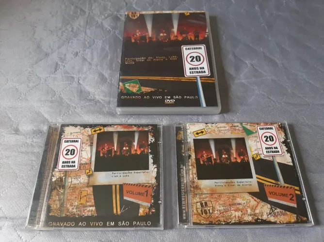 Kit DVD mais CDs Banda catedral 20 anos na estrada original 