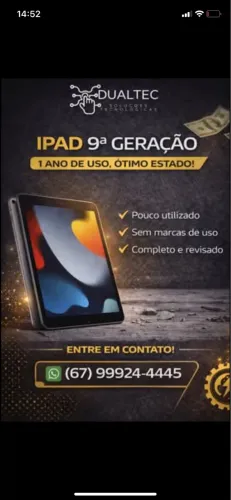 Vendo ipad 9 geração 64 gb com capinha 
