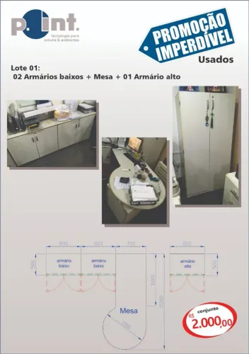 VENDO MOVEIS DE ESCRITÓRIO EM PERFEITO ESTADO