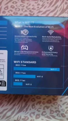 Placa Wi-Fi 7 5g Bluetooth 5.4 para Intel 