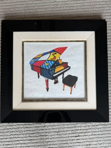 Quadro Romero Britto Obra de arte 
