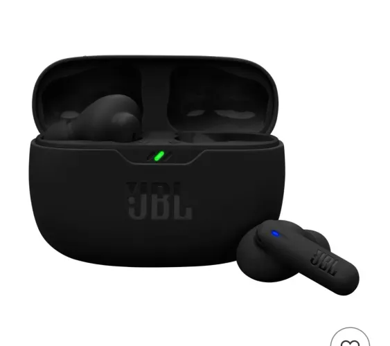 Fones de ouvido sem fio JBL Vibe Beam 2 com cancelamento de ruído - Preto