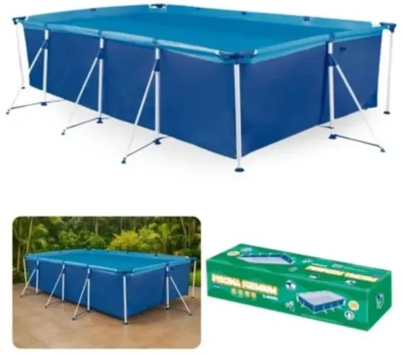 Piscina Retangular 5000 L Premium Mor<br>Com estrutura reforçada!