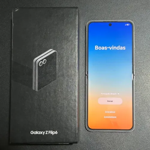 SAMSUNG GALAXY Z FLIP6 256GB ? COMPLETO E IMPECÁVEL!