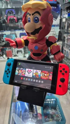 Nintendo Switch V2 D3sbl0qu34d0, aceito seu usado de entrada e cartões até 18x