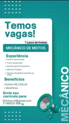 MECÂNICO DE MOTOCICLETA