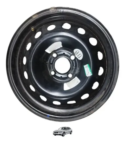 Roda De Ferro 16 Peugeot 308 408 1.6 Thp 2012 A 2015 Preto