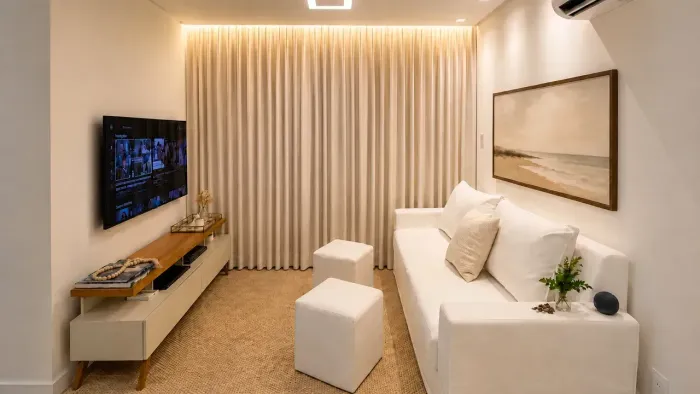 Apartamento 2/4 Reformado com Suíte | Varanda | Automação | Portaria 24h | 200m da Orla