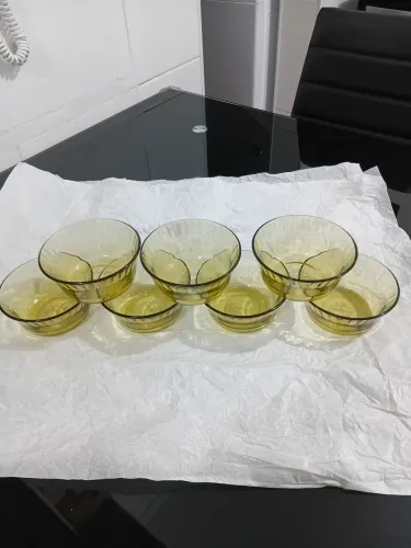 Tigelas vintage de sobremesa colorex 