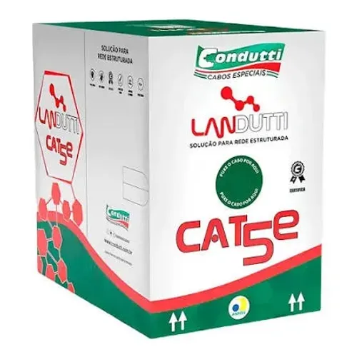 Cabo de Rede U/UTP CAT5e Condutti Landutti 305 Metros / NOVO