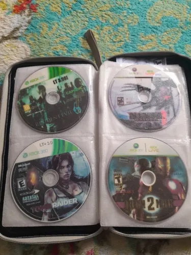 Coleção 40 jogos Xbox 360 mais case 
