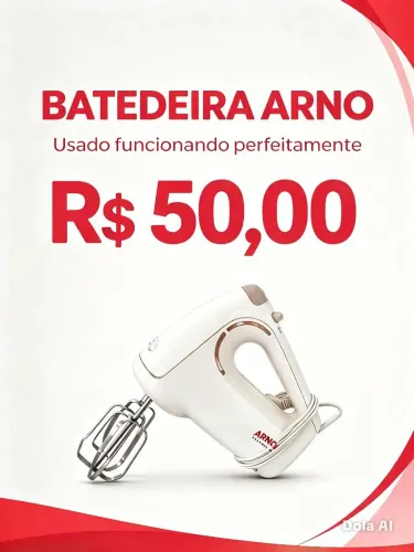 Batedeira ARNO INCLINATA 220 volts 300W funcionando perfeitamente