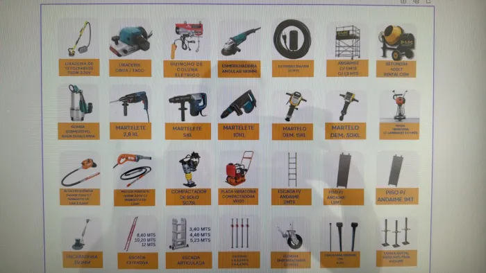 Vendo locadora de equipamentos para construção civil linha leve