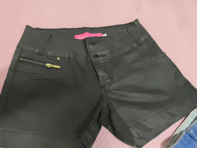 Short balada! Jeans brilhoso