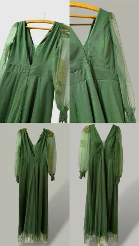 Vestido Festa Verde Oliva