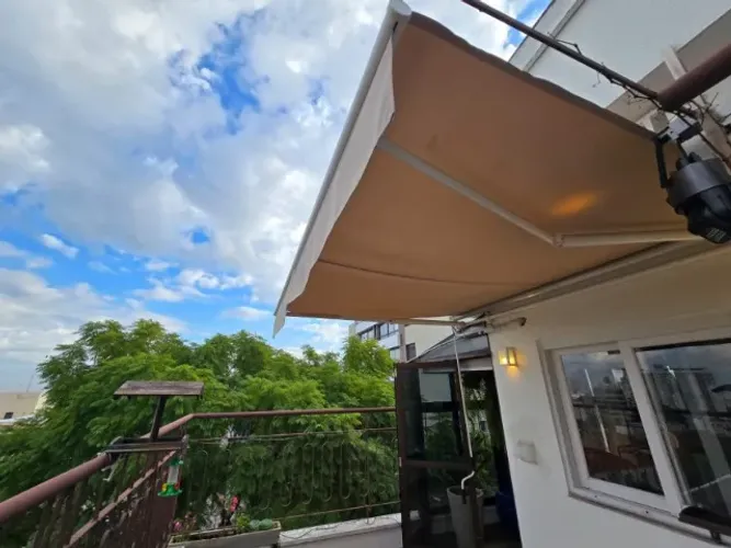 Toldo Retrátil Manual Naterial Calima (2,50 x 2,00m) Bege - Perfeito