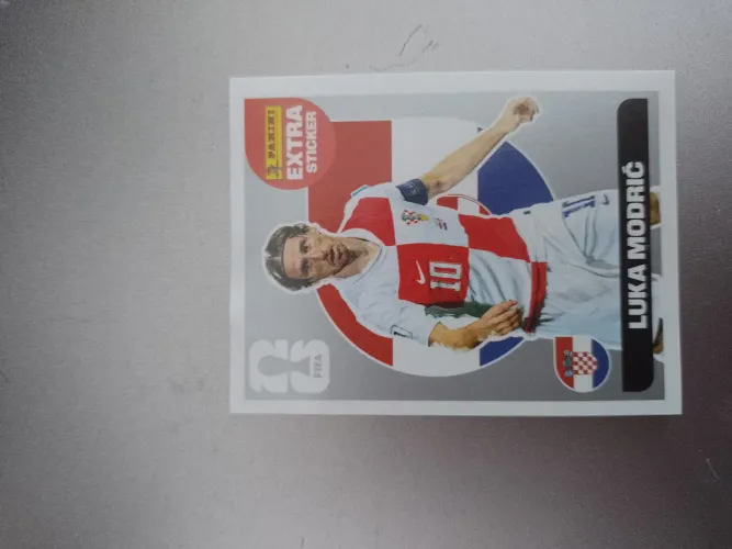 Cromo Extra Sticker Luka Modric Prata Panini Original