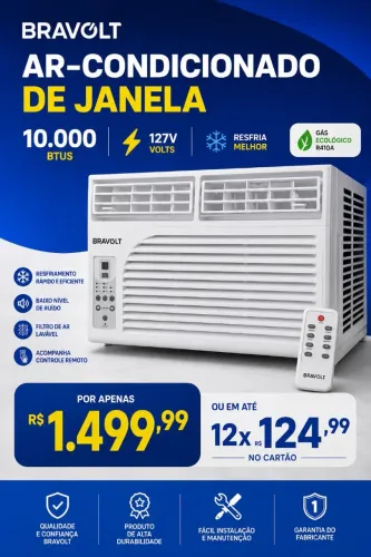 Ar condicionado Bravolt R$1.499,99
