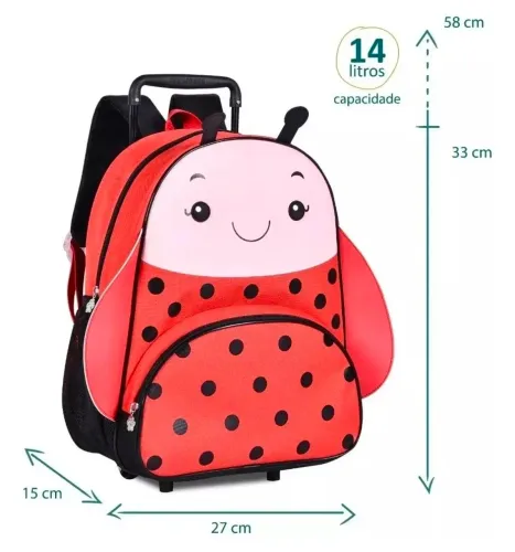 MINI MOCHILA JOANINHA RODINHAS