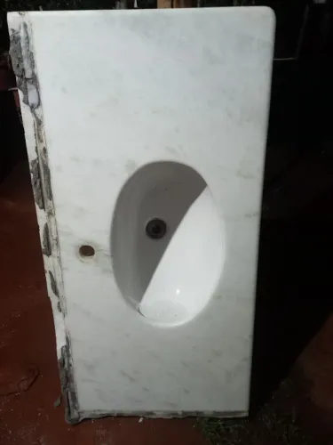 Pia para banheiro de mármore 