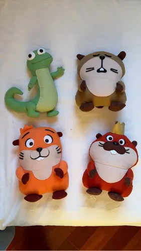     Pelúcias Os Caras Malvados - Kit com 4 Personagens em Feltro
