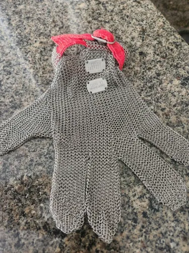 Luva aço inox para açougueiro