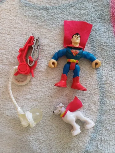 Boneco Super Homem + o Super Cão Krypto - Imaginext