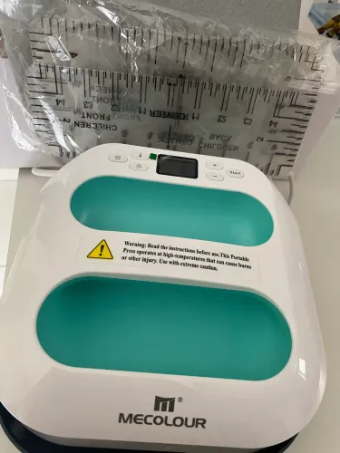 prensa termica A4 23x23cm Sublimação Transfer Camiseta Dtf (Verde 127v)