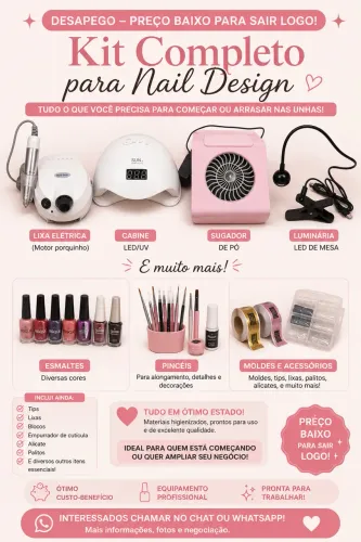 Kit Nails design - preço baixo ?