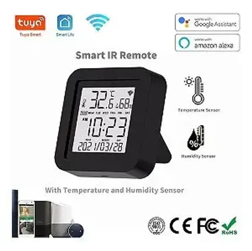 Controle Remoto Universal Inteligente Tuya, Infravermelho, Sensor de Umidade, Temperatura,