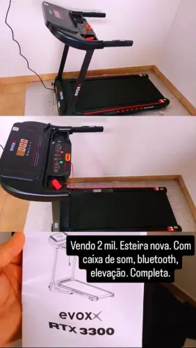 Esteira e equipamentos de peso