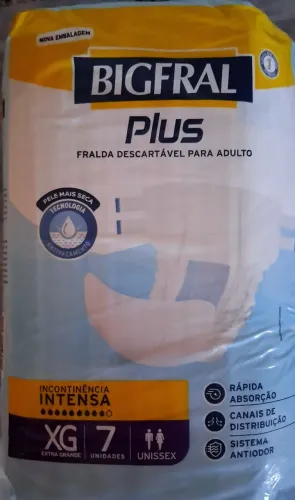 Fraldas Geriátricas Bigfral Plus XG 