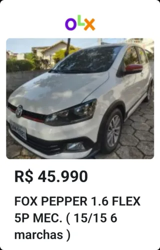 Volkswagen Fox Pepper 1.6 Flex 16V 5P 2015