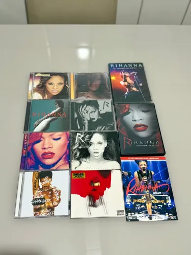 Rihanna coleção completa CDs e DVDs discografia
