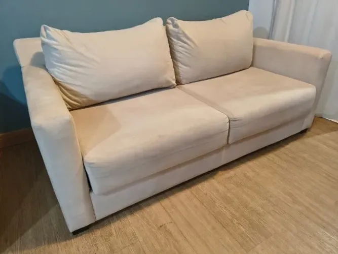 sofá retrátil areia 1,70 x 0,90 m