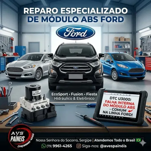 Reparo Especializado Módulo ABS Ford - Erro U3000