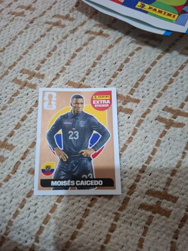 Figurinha rara Moisés caicedo
