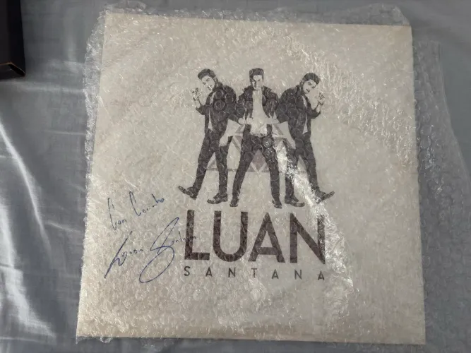 LP Autografado Luan Santana Acústico - Usado