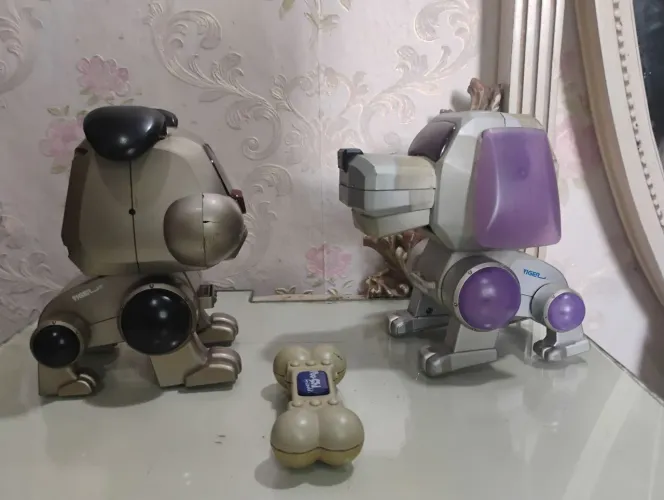 Lote Cachorros Eletrônicos Tiger com osso Sem Testar