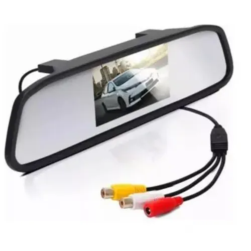 ESPELHO RETROVISOR MONITOR 4.3 CÂMERA DE RÉ - Unidade 