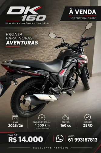 Vendo ou troco linda moto zera . Rodou ,7 km