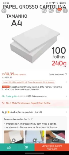 Kit de Papéis para Encadernação e Papelaria Criativa