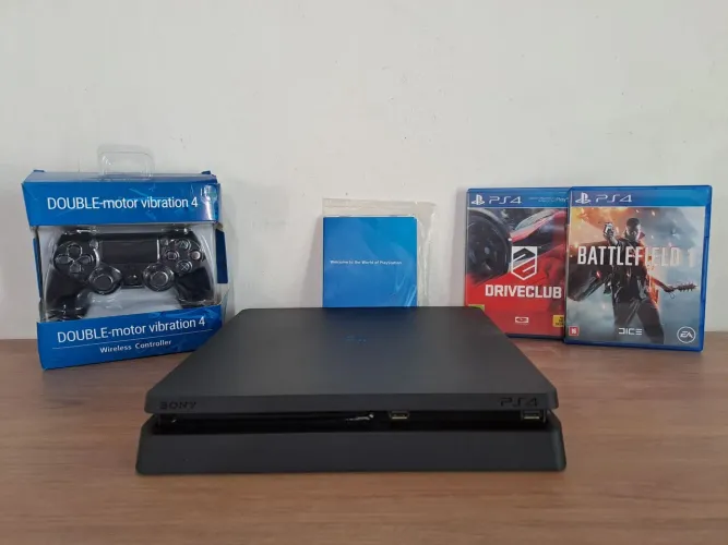 PS4 Slim 500gb - Revisado + limpeza preventiva