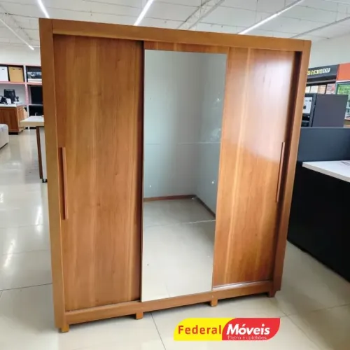 Guarda Roupa 3P 4G c/ Espelho - Últimas Unidades!